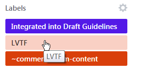 Screenshot of a button with a mouse pointer over it, and a tooltip displayed below the button